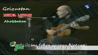 Goizuetan Mikel Laboa ahotsbakoa