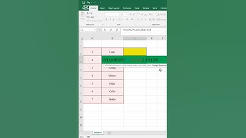 Excel vlookup #shorts #shortvideo #short #excel #googlesheets