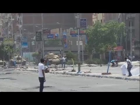 EGYPT: Protester shot down by security forces in Ismailia