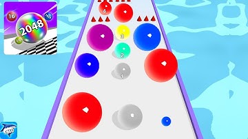 Ball Run 2048 New ...  MAX LEVEL Gameplay Walkthrough Android, iOs NEW UPDATE