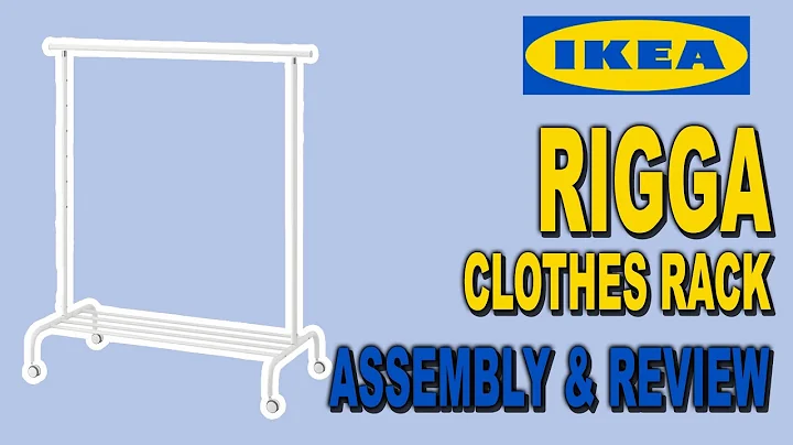 IKEA RIGGA Adjustable Clothes Rack on Wheels Assembly + Review | Clueless Dad