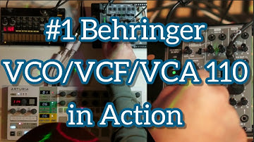 My first module Behringer VCO/VCF/VCA 110 in action (no talking)