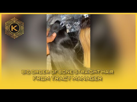 Video Big Order Of Bone Straight Hair From Tracy Manager 56