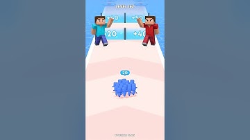 Minecraft Theme: Crowd Count Master Race 3D Gameplay Level 162 Funniest 😄😎 #viral #gaming #games