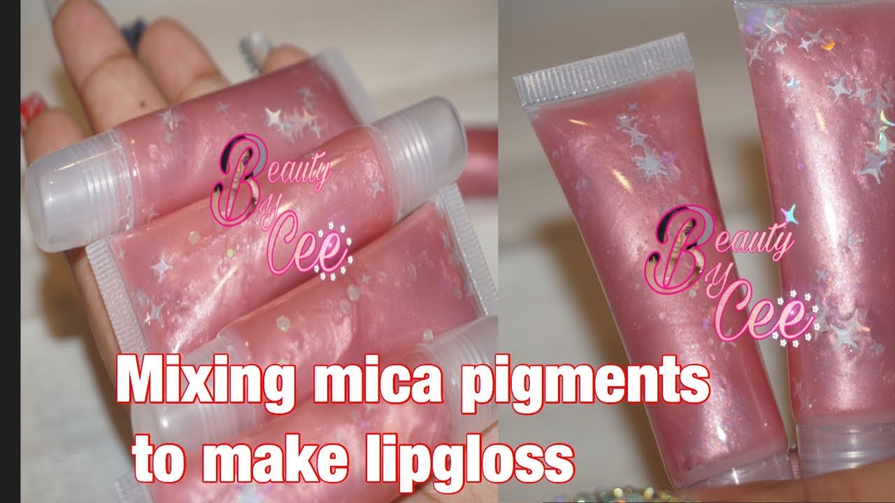 DIY: MIXING MY MICA PIGMENTS TOGETHER TO MAKE LIPGLOSS