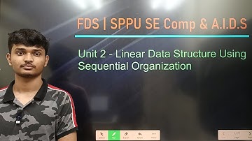 FDS | Unit 2 | Linear Data Structure Using Sequential Organization | SPPU S.E. Comp & A.I. | Oneshot