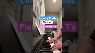 Country Roads in 1, 2, 3, 4… #piano #mashup #johndenver #plainwhitets #pianocover #pianotutorial Andrew Ngo