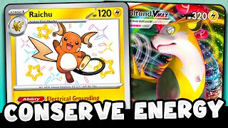 Raichu Combos PERFECTLY With Boltund VMAX by Conserving Energy! (PTCGL)