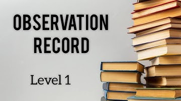 OBSERVATION RECORD For B.Ed., | MODEL OBSERVATION RECORD FOR Computer Science STUDENTS | TNTEU