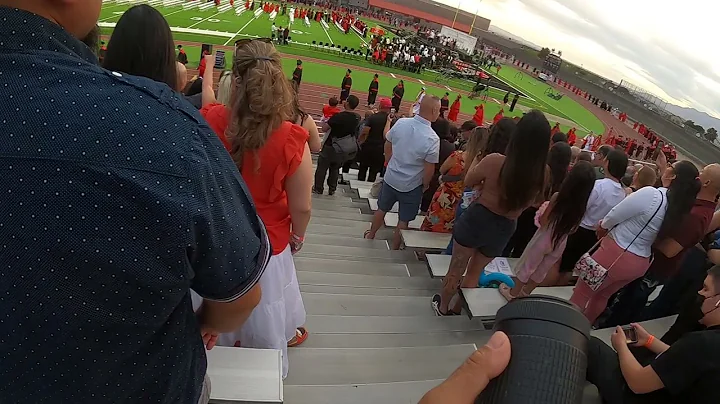 LAS VEGAS HIGH SCHOOL GRADUATION. CLASS OF 2022. THE PRESENTATION,  CIRCLE FIELD WALK AND SEATING