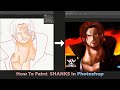 How to draw SHANKS of One Piece in PHOTOSHOP | Digital Painting | Speed Art