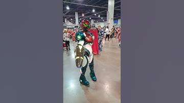Awesome Metroid Dread Samus Cosplay at LVL UP EXPO 2023 in Las Vegas #shorts