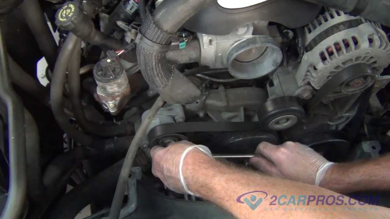 Serpentine Belt Replacement Chevrolet Tahoe, Suburban ... 98 vortec injector wiring diagram 