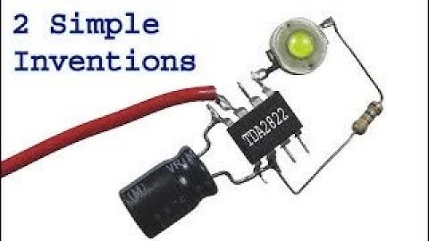 2 Simple Diy Inventions Circuit using TDA2822 ic