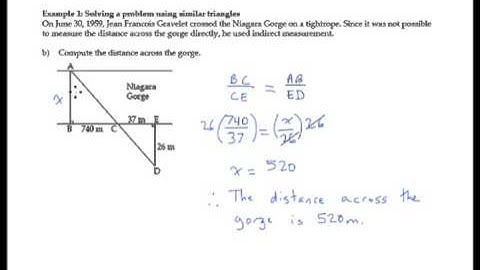 7.2 - Using Similar Triangles to Solve Problems
