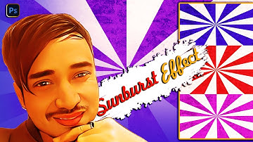 Create Sunburst Effect in Photoshop | Quick and Easy | 2 min. Tutorial