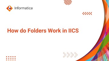 IICS for PowerCenter Developers: How do Folders Work in IICS