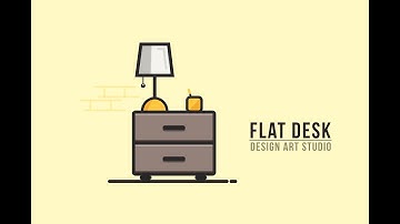 Illustrator Tutorial | New Flat (DESK) Graphic Design