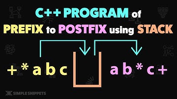 C++ PROGRAM to Convert Prefix to Postfix Expression using STACK Data Structure (Full Code) | DSA