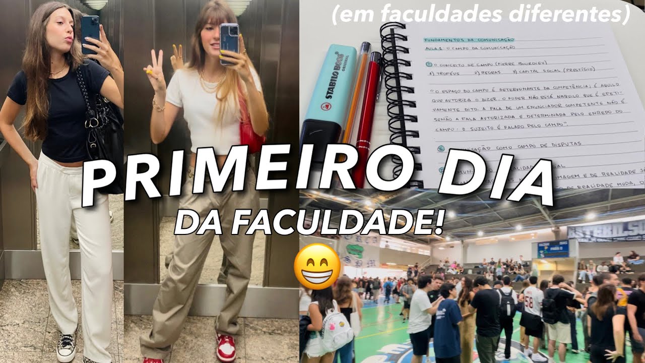VLOG: NOSSO 1° DIA DE AULA DA FACULDADE