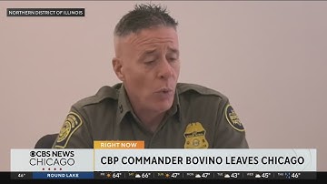 Border Patrol Commander Gregory Bovino leaves Chicago