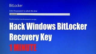Unlock, Turn off and Bypass the Windows BitLocker in ONE MINUTE | If You are WELL PREPARED screenshot 5