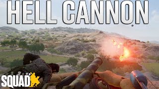 FIRING PROPANE MORTARS WITH THE NEW INSURGENT HELL CANNON | Squad 100 Player Gameplay screenshot 5