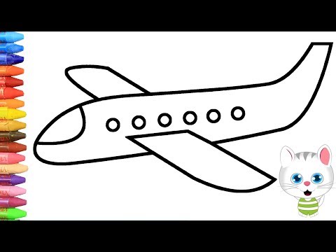 Как нарисовать самолет и много других грузовиков с MiMi | Раскраски детей HD | Рисование и окраска