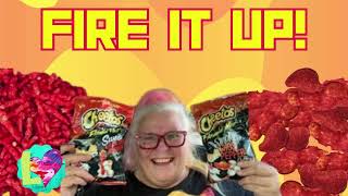 FIRE IT UP! Flamin' Hot review #flaminhotcheetos #cheetos #foodreview #snackreview #spicyfood