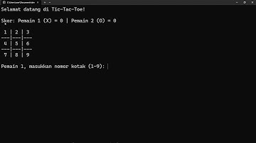 UAS FUNDAMENTAL PROGRAMMING "PERMAINAN TIC TAC TOE"