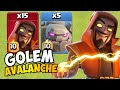 THE NEXT BIG THING... Golem Avalanche with SUPER WIZARDS! Clash of Clans