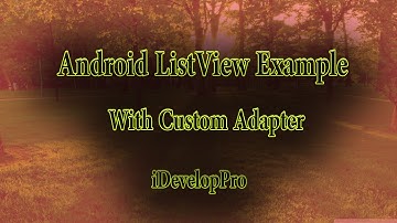 Android ListView With Custom Adapter