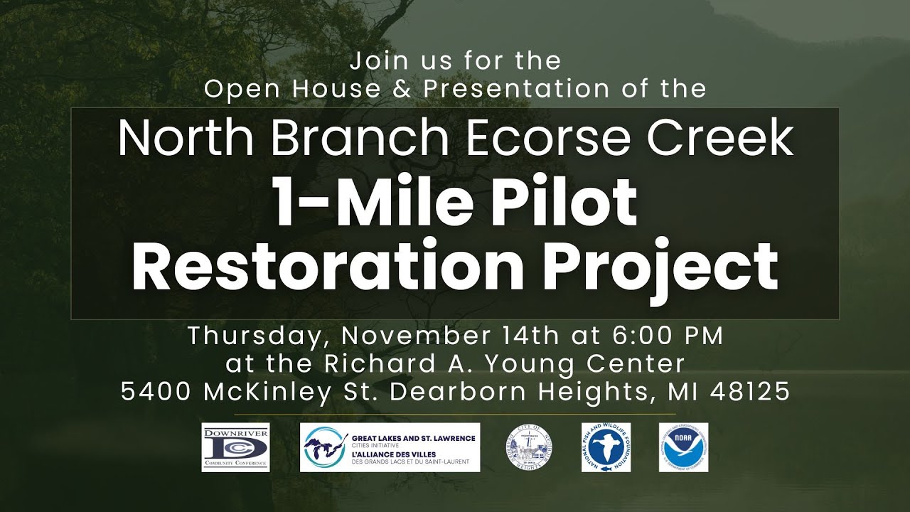 Around Town - North Branch Ecorse Creek 1-Mile Pilot Restoration Project Open House