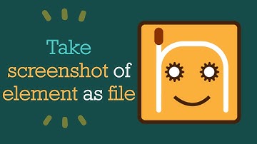 Take a screenshot of an element as file | #nRoBo #testautomationframework