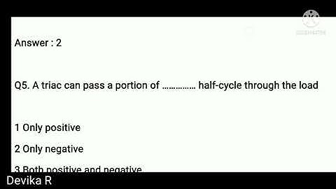 Power electronics MCQ 13 l TNEB AE l TRB polytechnic l TANCET l GATE Exam preparation