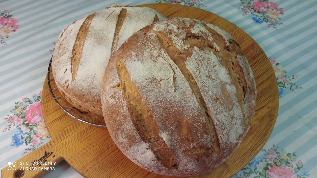 ΧΩΡΙΑΤΙΚΟ ΨΩΜΙ 🍞 με προζύμι 👌 24ωρης ωρίμανσης!!!!💯 Για την οικογένεια ❤️