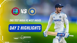 India vs West Indies 2nd Test 2025 Day 2 Full Highlights | Ind vs WI