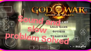 God of war ghost of sparta //ppsspp game// dirty sound and slow  problem Solve for android #ppsspp screenshot 5