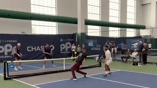 Mens pro doubles . MN PPA . AJ Koller and Dekel Bar vs. Ryan Finley and Pesa Teoni