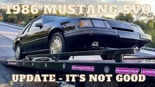 The 1986 Mustang Svo Stops Running - Thats Not Good