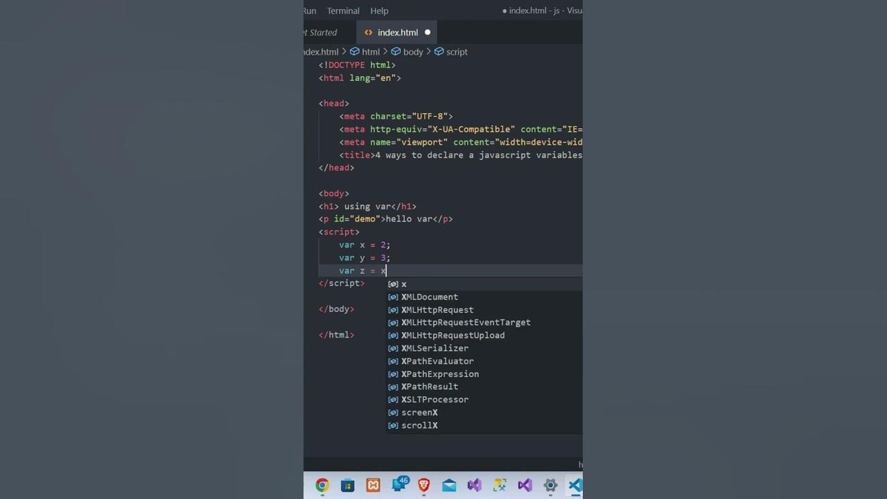 4 WAYS TO DECLARE A JAVASCRIPT VARIABLES PART 1 #javascript #variables ...