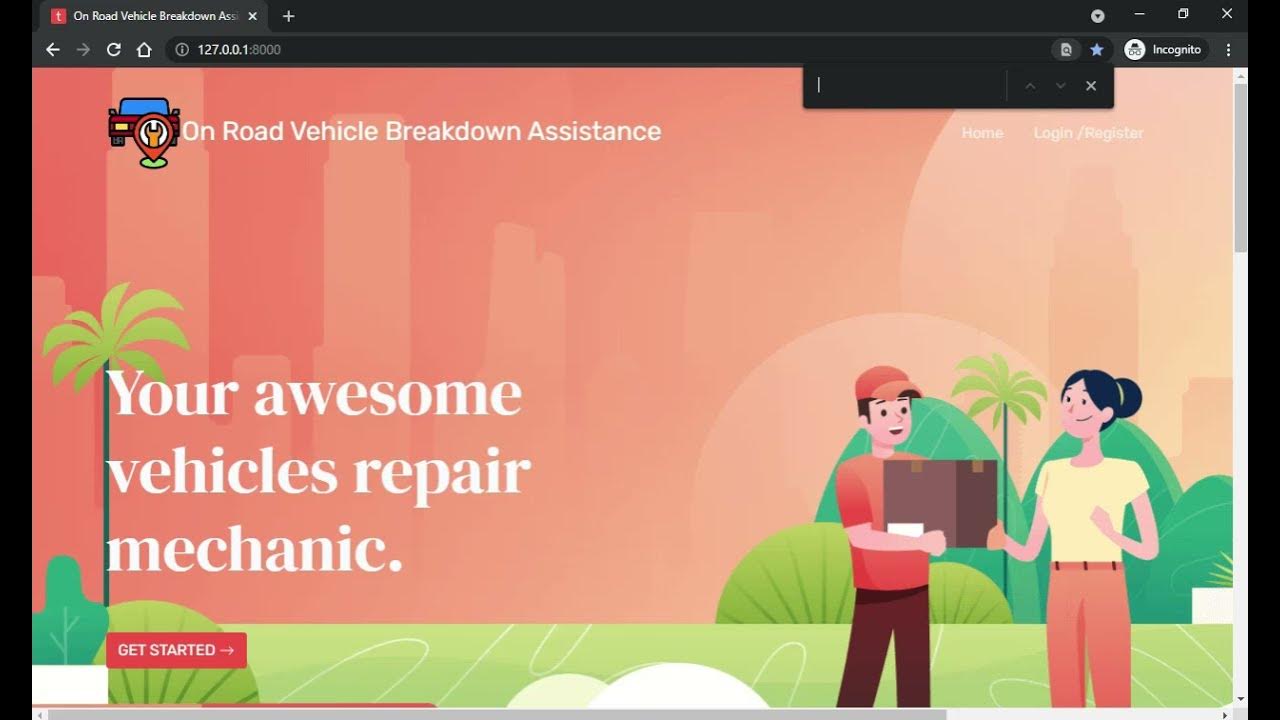 OnRoad Vehicle Breakdown Assistance Django Python Application - YouTube