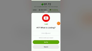 SEED video code⛔#17 What is Listing?⛔#seeds #tech #trending #shorts #short #youtube #youtubeshorts