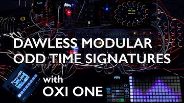 OXI ONE in 5+5+5+4/8 time signature.