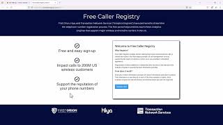 Registering your numbers with the Carriers for Improved Live Answer Rates