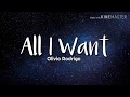 Olivia Rodrigo - All I want (Lyrics)