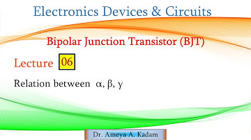 Lect 06 Relation between α, β and γ