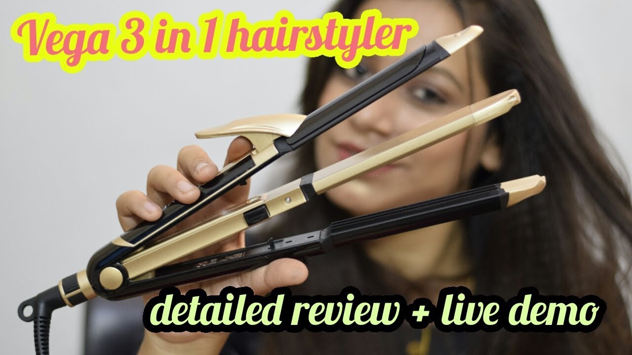 Vega 3 in 1 hairstyler ||Full review with demo..Worth buying for   #BbeautifulbySakshi - YouTube