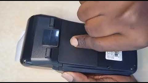 ITEX Training Video   How to Insert SIM Card into your POS Terminal