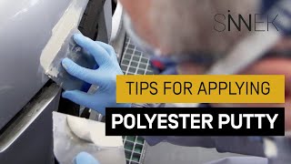 5 Tricks to APPLY POLYESTER PUTTY on a Car